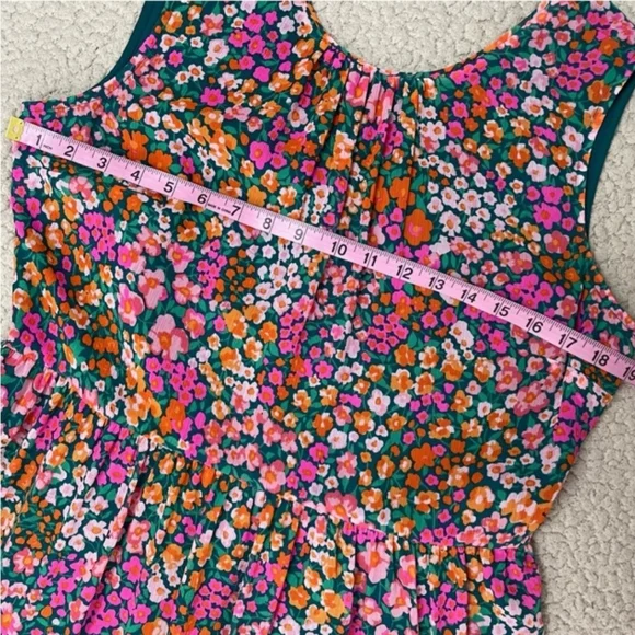 J. Crew Floral Tiered Dress. It is very flattering and comfortable. - Picture 3 of 6